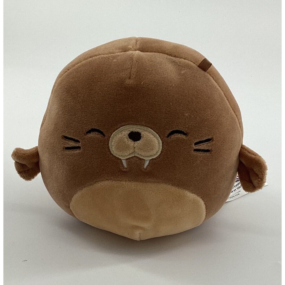 Squishmallow Sealife 5 Inch Bruce the Walrus Soft Plush with Tusks KellyToy